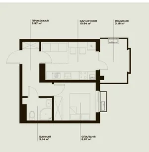 Фото 4 1-комн. квартира в Oz Makon