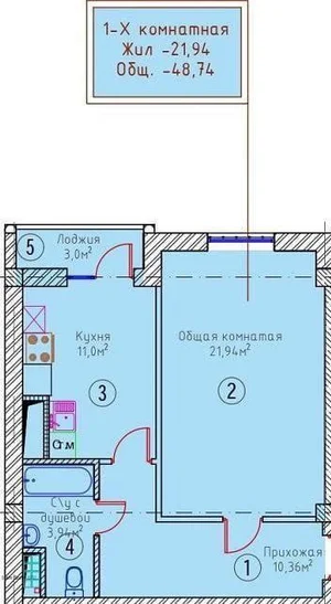 Фото 3 2-комн. квартира в Мирзо-Улугбекском районе