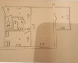 Фото 1 1-комн. квартира в Ул. Асалабад (Слонима)