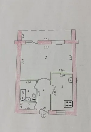Фото 1 2-комн. квартира в Юнусабад