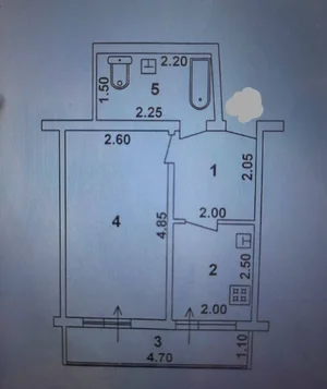 Фото 5 1-комн. квартира в Яшнободском районе