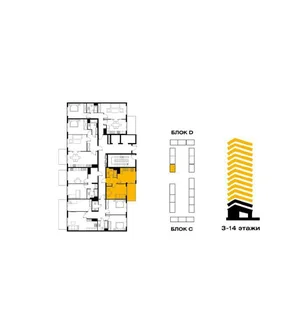 Фото 1 1-комн. квартира в ЖК УЗМАХАЛ