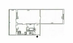 Фото 1 2-комн. квартира в Мирзо-Улугбекском районе