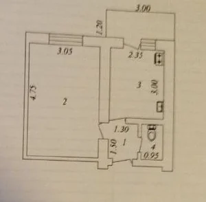 Фото 1 1-комн. квартира в Мирзо-Улугбекском районе
