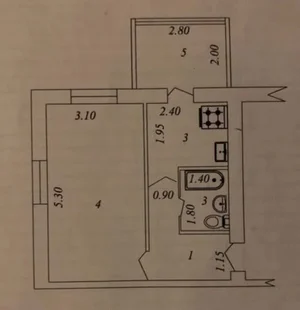 Фото 1 1-комн. квартира в Мирзо-Улугбекском районе