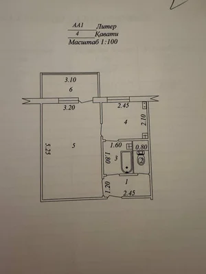 Фото 1 1-комн. квартира в Мирзо-Улугбекском районе