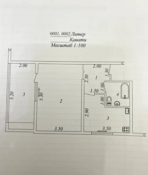 Фото 1 1-комн. квартира в Мирзо-Улугбекском районе