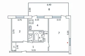 Фото 1 2-комн. квартира в Мирзо-Улугбекском районе