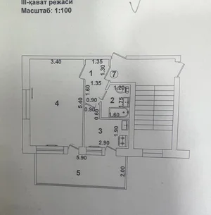 Фото 1 1-комн. квартира в Чиланзар