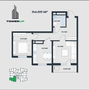 Фото 7 2-комн. квартира в Местный  Аэропорт