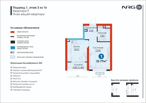 Фото 2 1-комн. квартира в ЖК Zamon