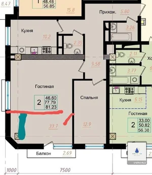 Фото 1 3-комн. квартира в Мирзо-Улугбекском районе