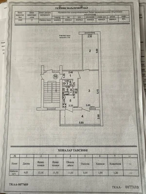 Фото 1 2-комн. квартира в Яшнабадском районе