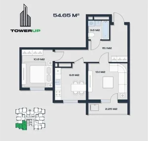 Фото 3 2-комн. квартира в Местный  Аэропорт