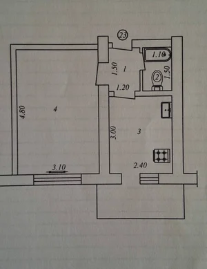 Фото 1 1-комн. квартира в Мирзо Улугбек