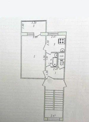 Фото 1 1-комн. квартира в Ялангаче