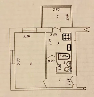 Фото 1 1-комн. квартира в Академ городок