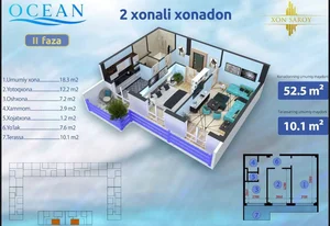 Фото 3 2-комн. квартира в Юнусабад16