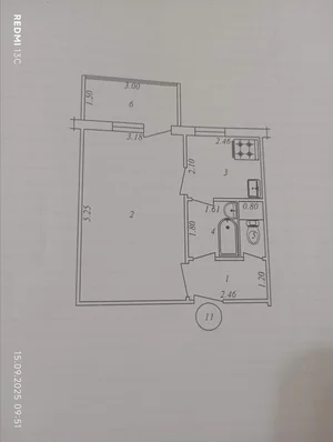 Фото 1 1-комн. квартира в Мирзо Улугбекском районе