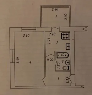 Фото 1 1-комн. квартира в Мирзо-Улугбекском районе