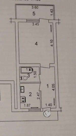 Фото 1 1-комн. квартира в Мирзо-Улугбекском районе