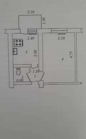 Фото 1 1-комн. квартира в Яшнабадском районе