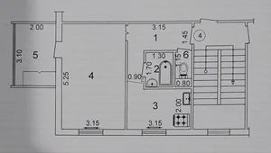 Фото 1 1-комн. квартира в Кахрамон