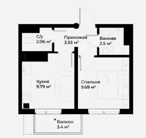 Фото 2 1-комн. квартира в O’z Zamin