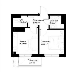 Фото 4 1-комн. квартира в УзБум