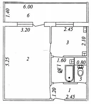 Фото 9 1-комн. квартира в Яшнобадском районе