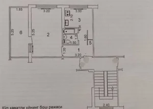 Фото 1 1-комн. квартира в Мирзо-Улугбекском районе