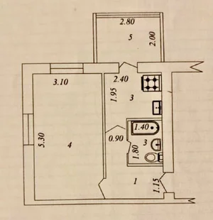 Фото 1 1-комн. квартира в Академ городок