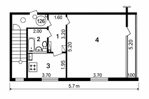 Фото 1 1-комн. квартира в Ойбек