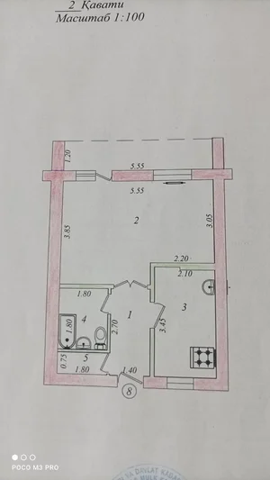Фото 1 1-комн. квартира в Юнусабад 2
