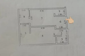 Фото 9 2-комн. квартира в Корасу-6