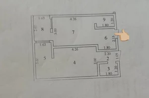 Фото 2 2-комн. квартира в Корасу-6