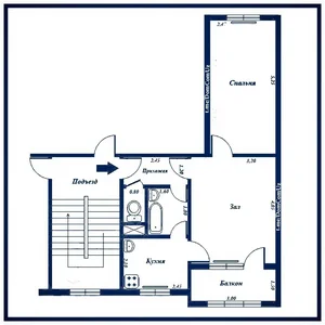 Фото 1 2-комн. квартира в Чиланзарском районе