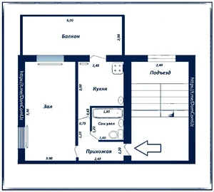 Фото 1 1-комн. квартира в Учтепинском районе