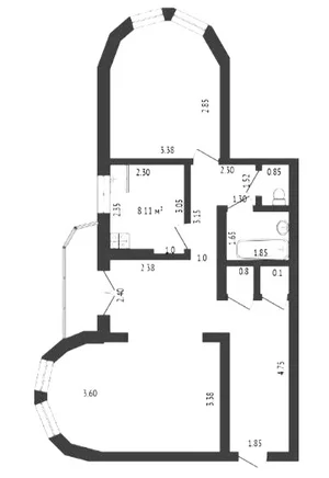 Фото 9 3-комн. квартира в Сергели-8