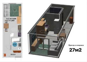 Фото 5 1-комн. квартира в Юнусабад