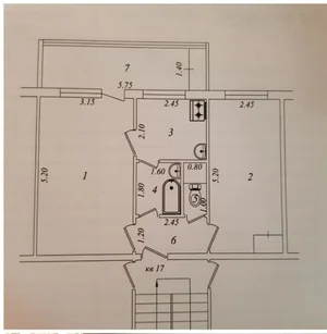 Фото 7 2-комн. квартира в Юнусабад 7-квартал