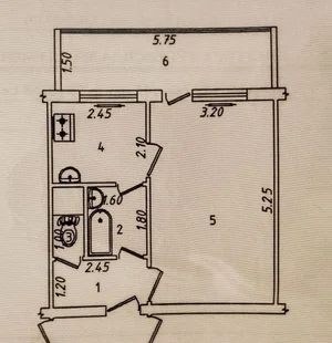 Фото 1 1-комн. квартира в Мегапланет Школа-240