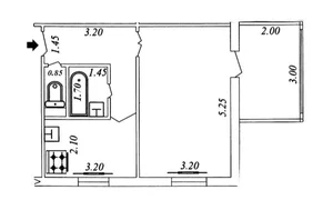 Фото 9 2-комн. квартира в Массив Ттз-4