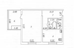 Фото 7 1-комн. квартира в Массив Ахмад Югнакий