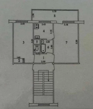 Фото 7 2-комн. квартира в Миразo Улугбекском районе